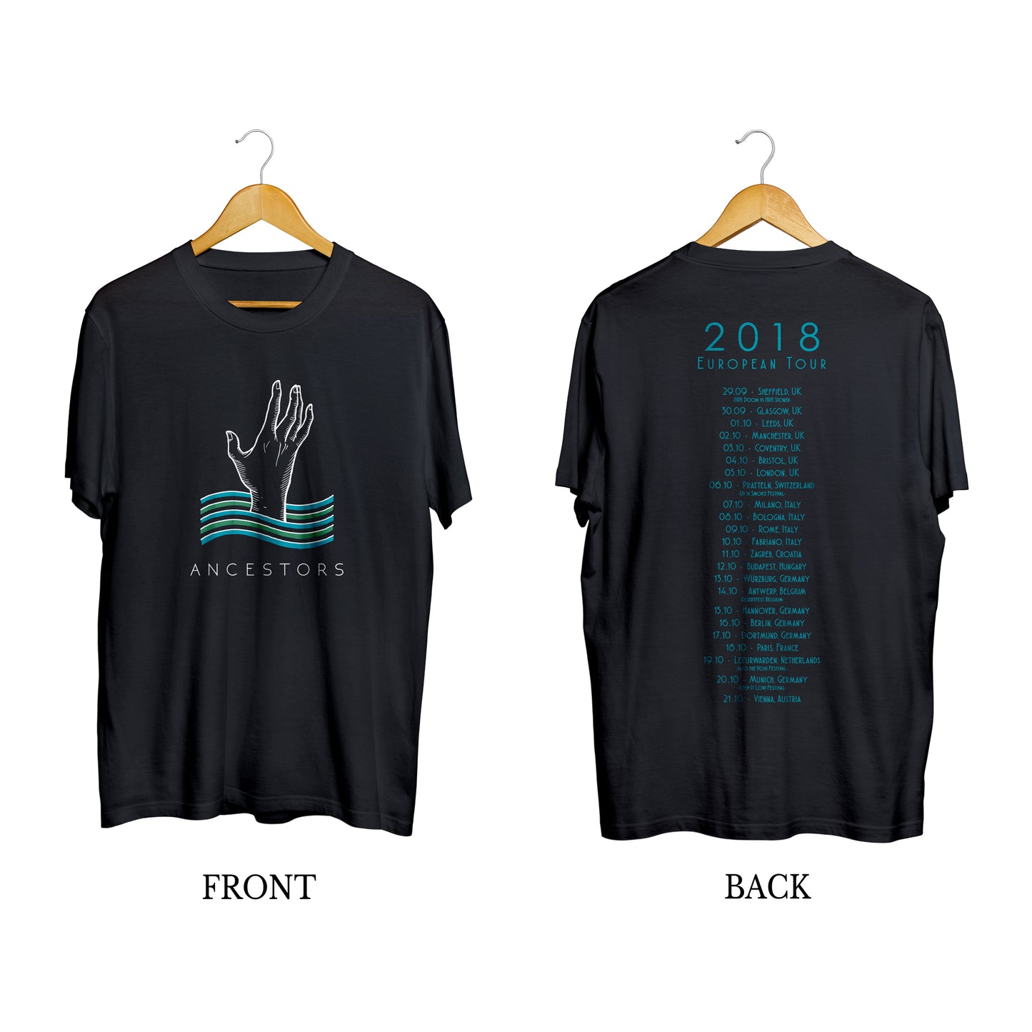 ANCESTORS 2018 EU Tour T-Shirt